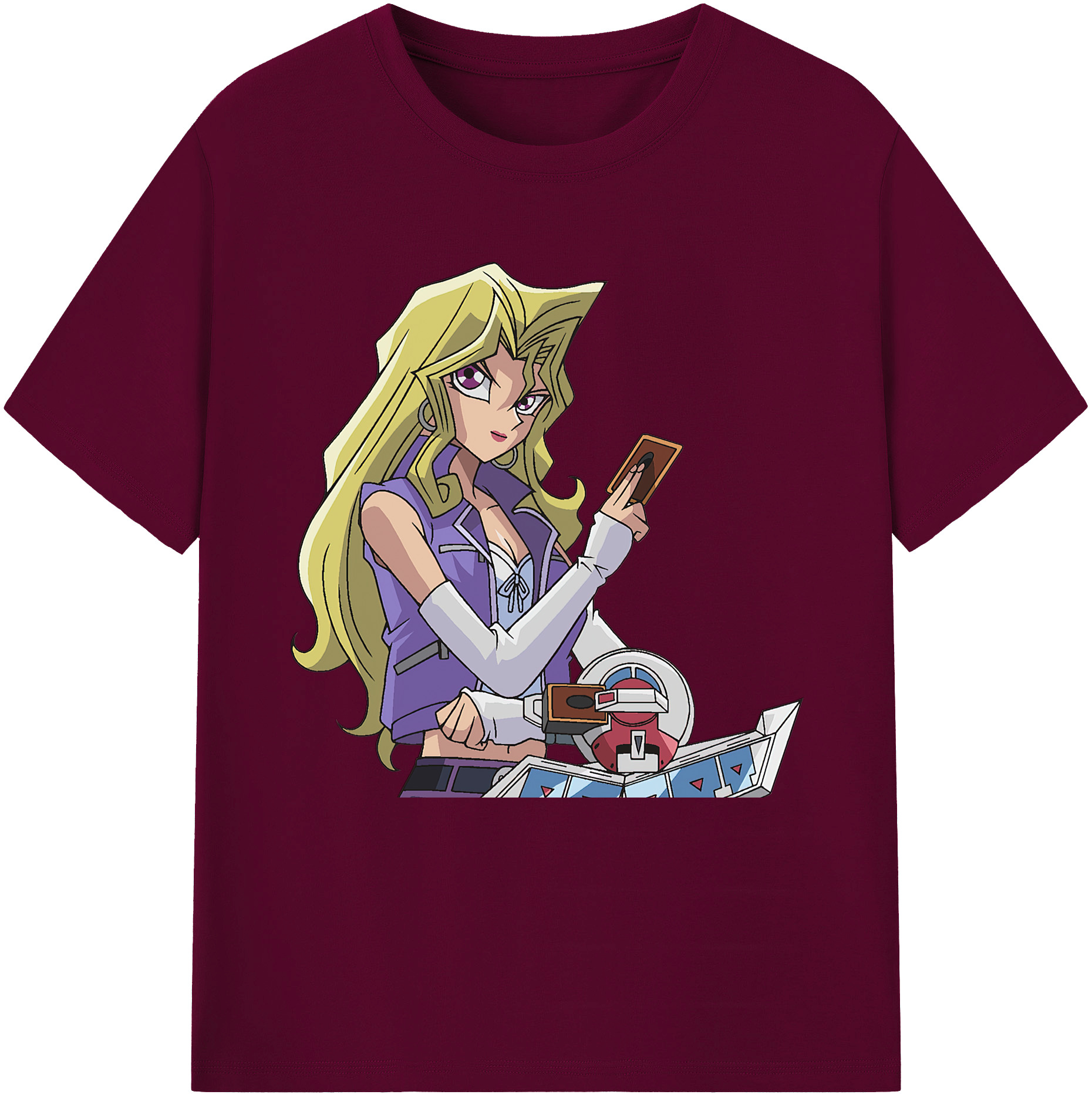 （画像用） 遊☆戯☆王 Yu-Gi-Oh! レディースカジュアルプリントTシャツ（綿100％）